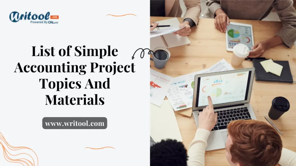 List of Simple accounting project topics and materials