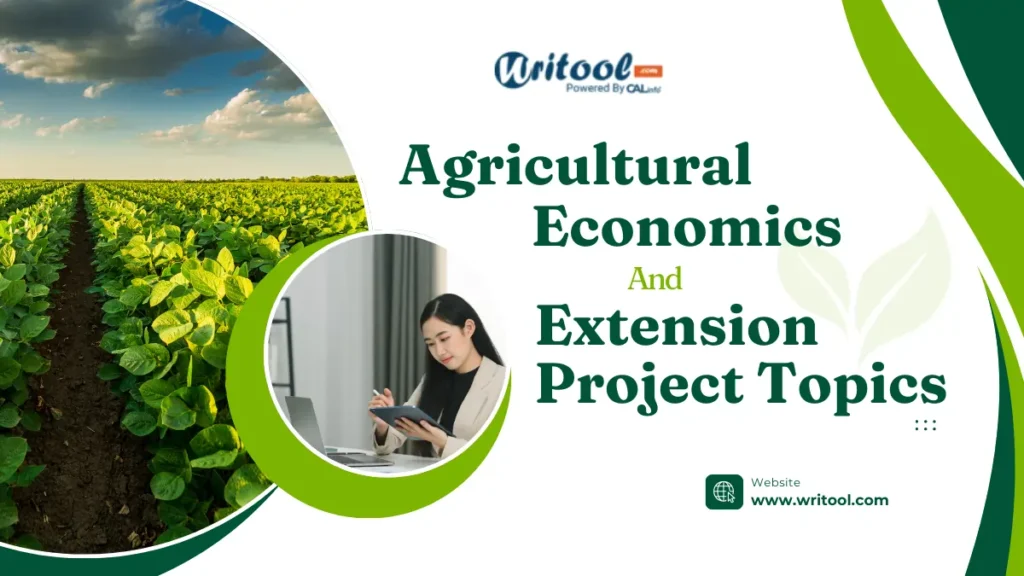 Agricultural Economics And Extension Project Topics