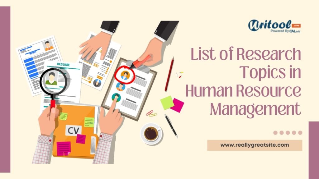 List of research topics in human resource management